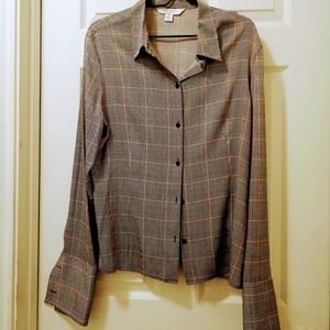 Gray Stripped Button Down